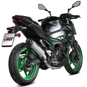 Escape Mivv AK-1 Titanio con tapa de carbono Kawasaki Z 500 / SE 2024-